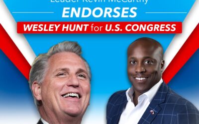 For Release: Wesley Hunt Statement on his Endorsement from Republican Leader Kevin McCarthy
