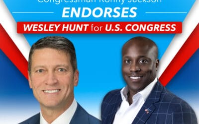 For Release: Wesley Hunt Endorsed by Congressman Ronny Jackson