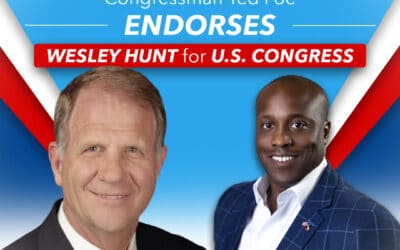 For Release: Wesley Hunt Endorsed by Former Houston Congressman Ted Poe