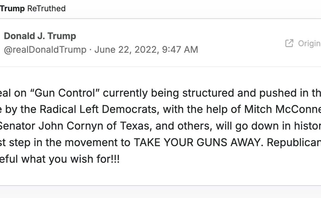 John Cornyn Wrote the Blueprints for Joe Biden’s Gun Control Bill