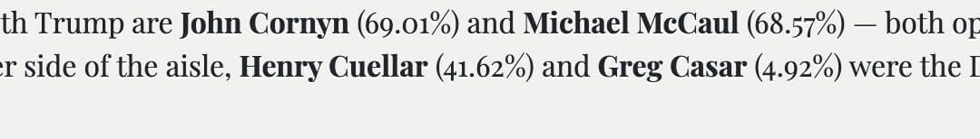 John Cornyn: The LEAST Trump-aligned Texas Republican